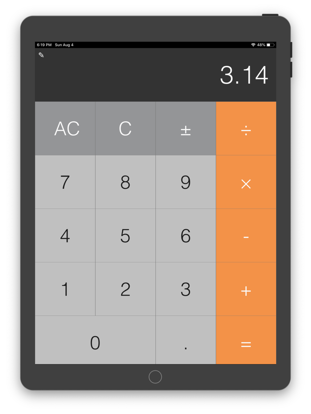 PWA Calculator Screenshot