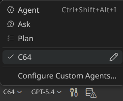 VS Code C64 agent