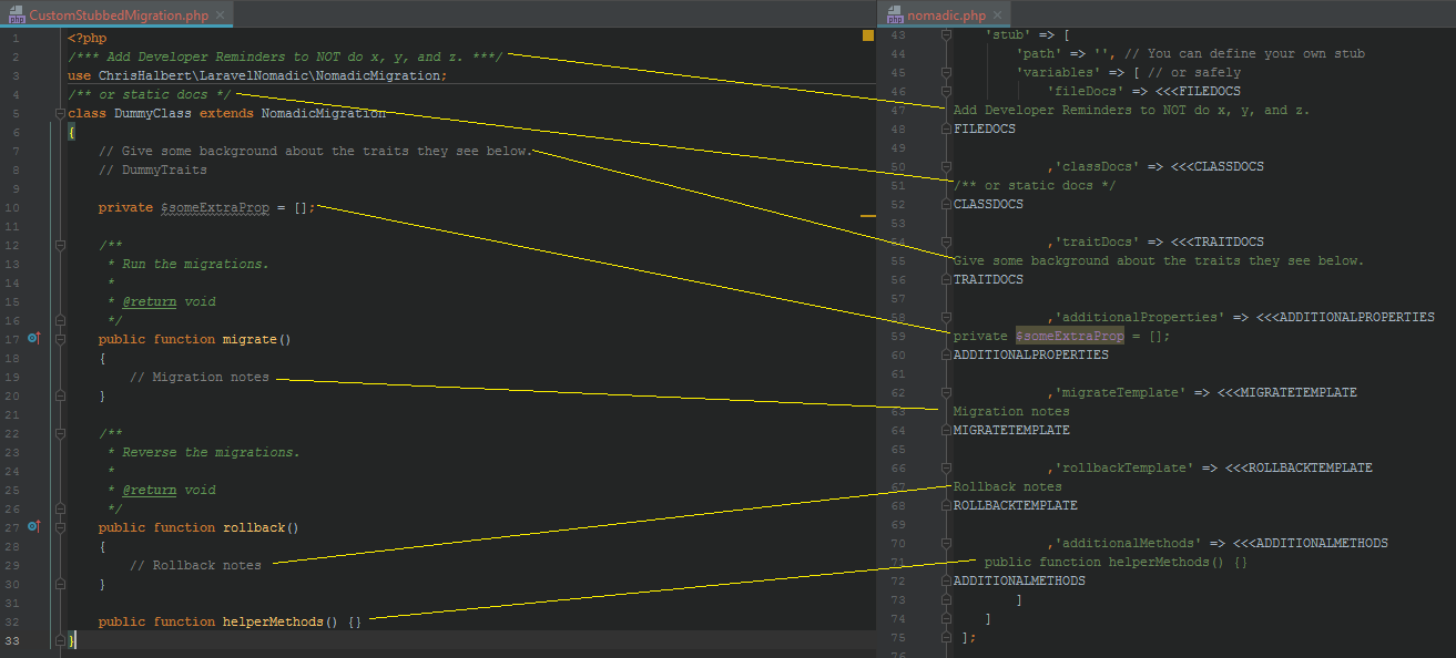 Stub Migrations