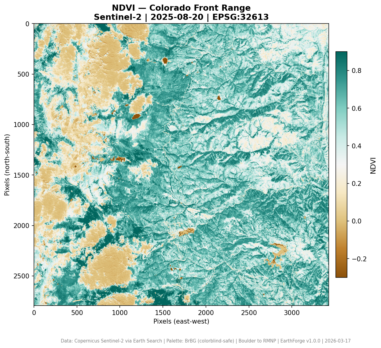 NDVI Colorado Front Range
