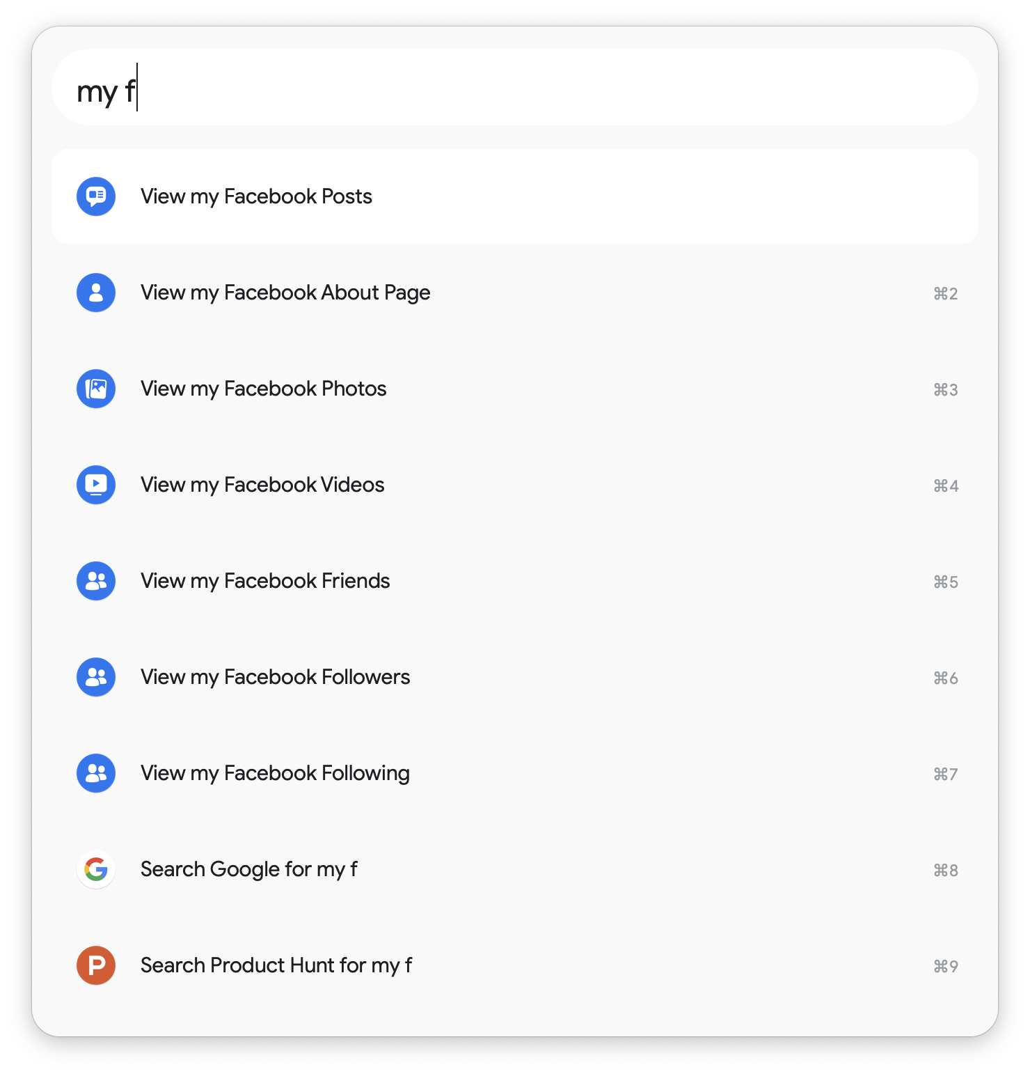Preview of my keyword in Facebook Toolkit
