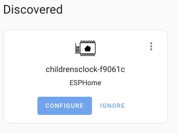 home assistant discovered device