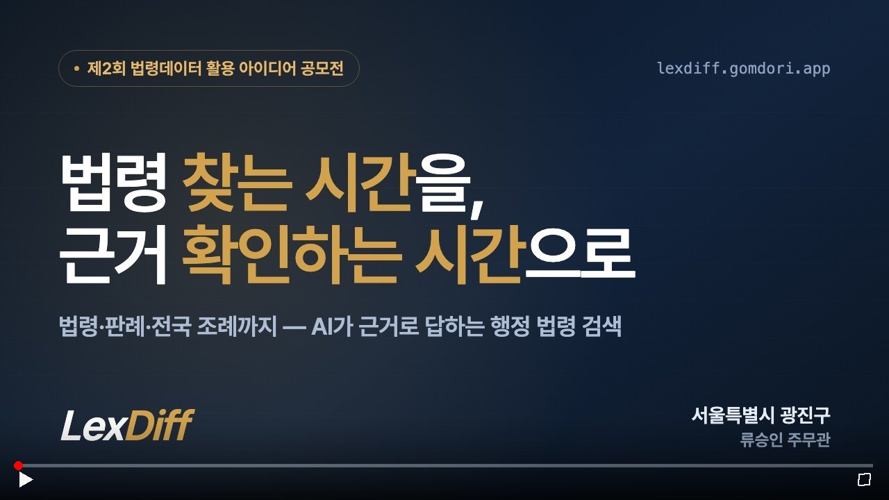 LexDiff 시연영상 — 영상 보기