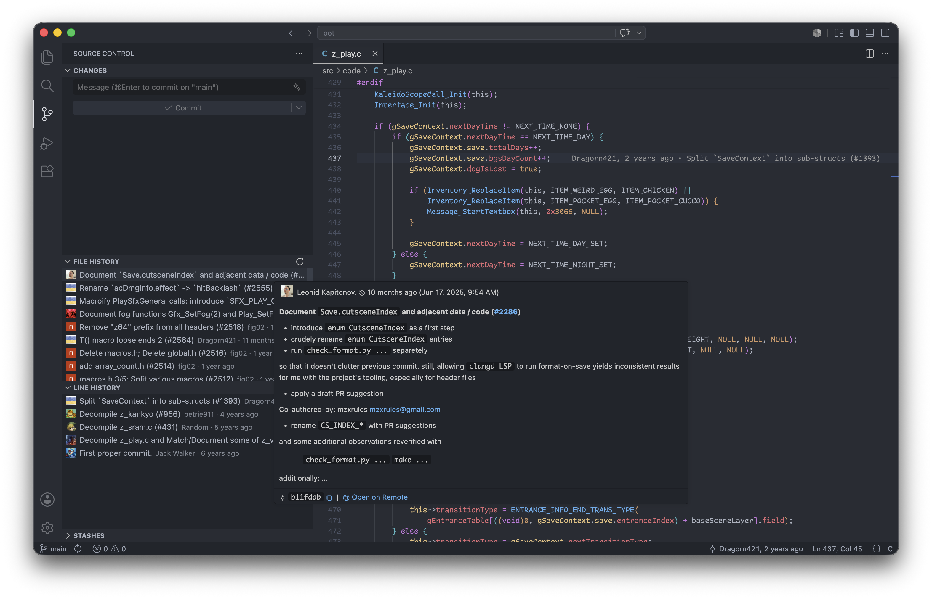 Backpocket extension screenshot