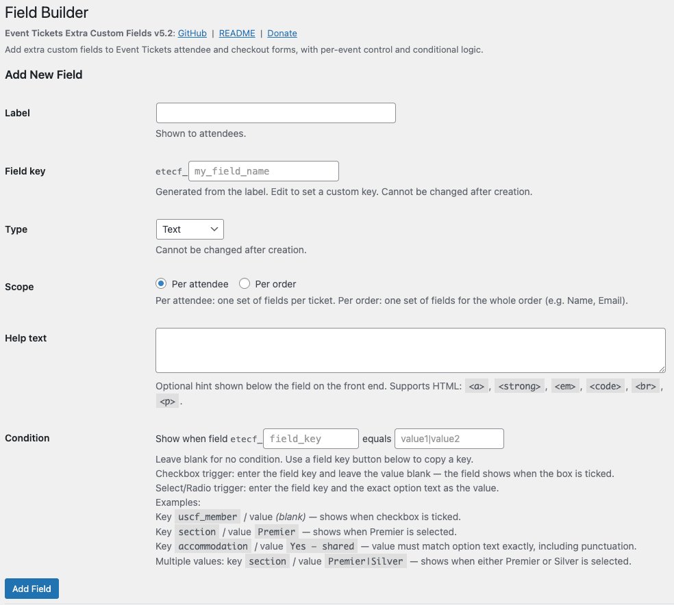 Field Builder - Add New Field