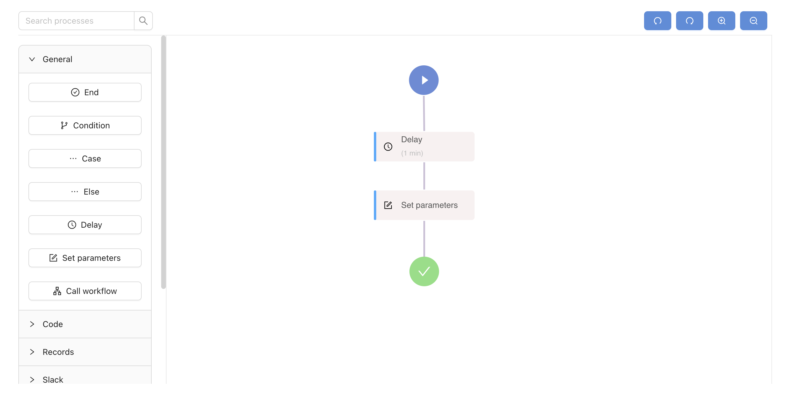 Workflow designer screenshot