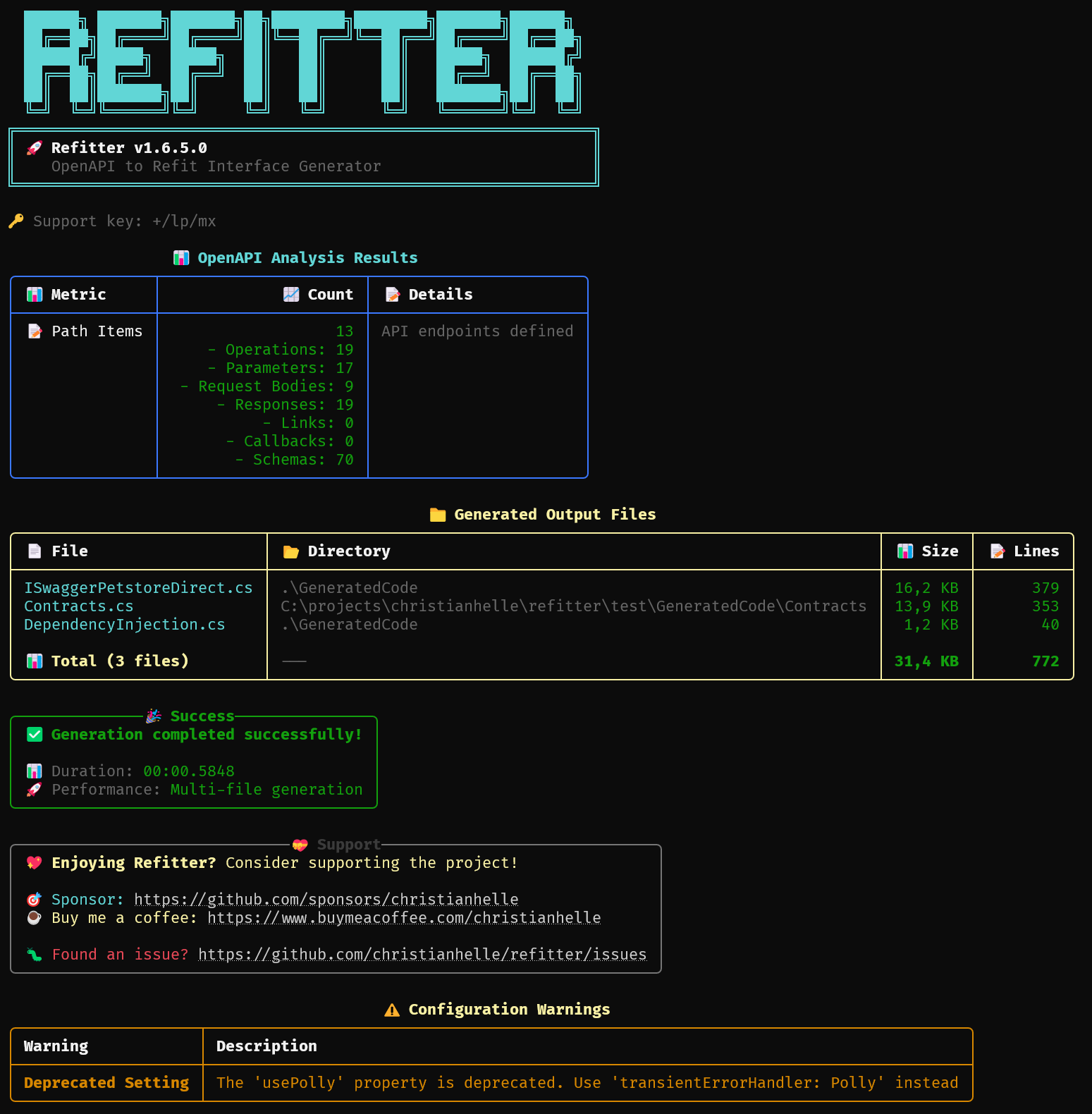 Console Output