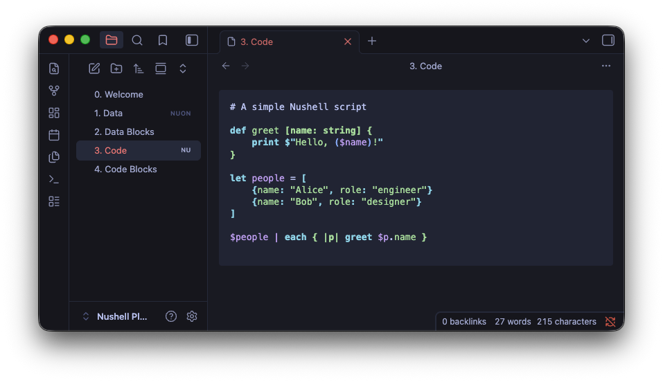 .nu script with syntax highlighting
