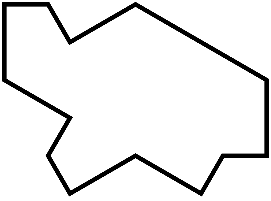 A turtle-like polygon