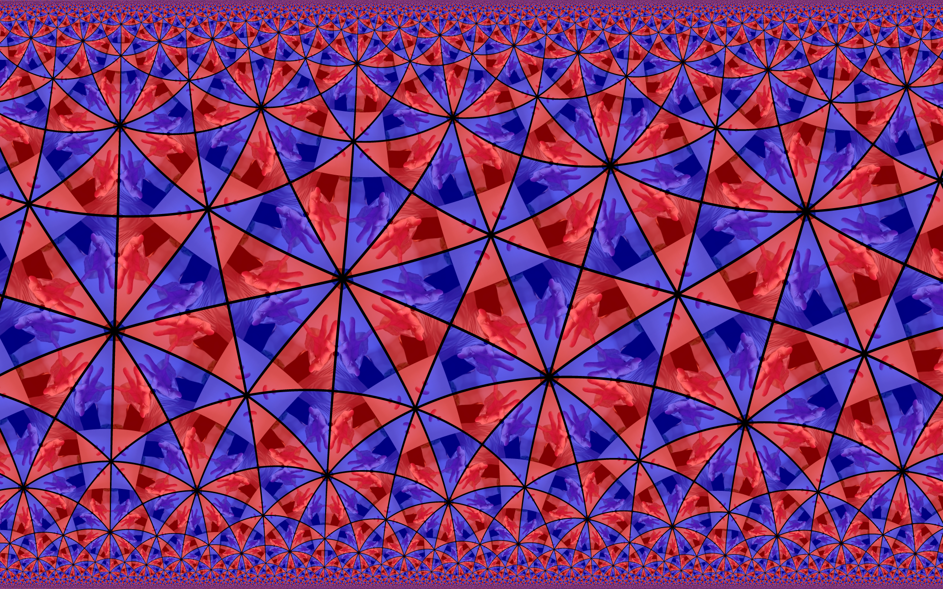 Hyperbolic screenshot with plane geometry