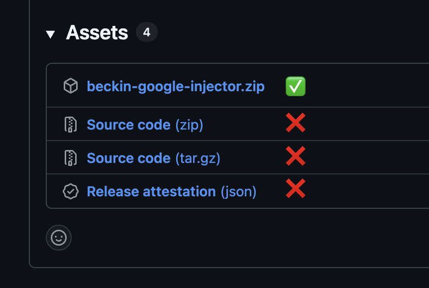 Correct ZIP from Releases