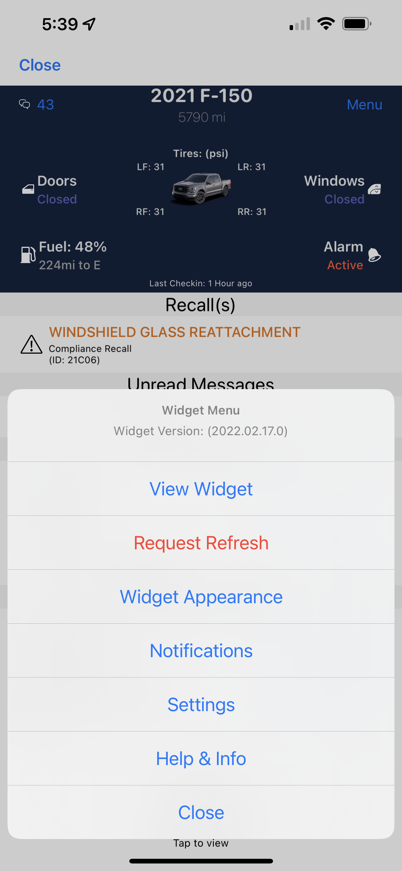 Widget example