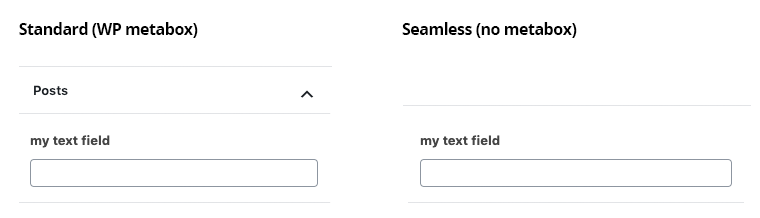 Standard vs Seamless