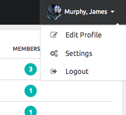 Profile Menu