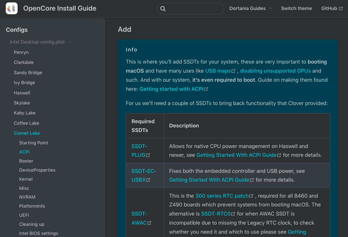 Following the OpenCore Install Guide is essential