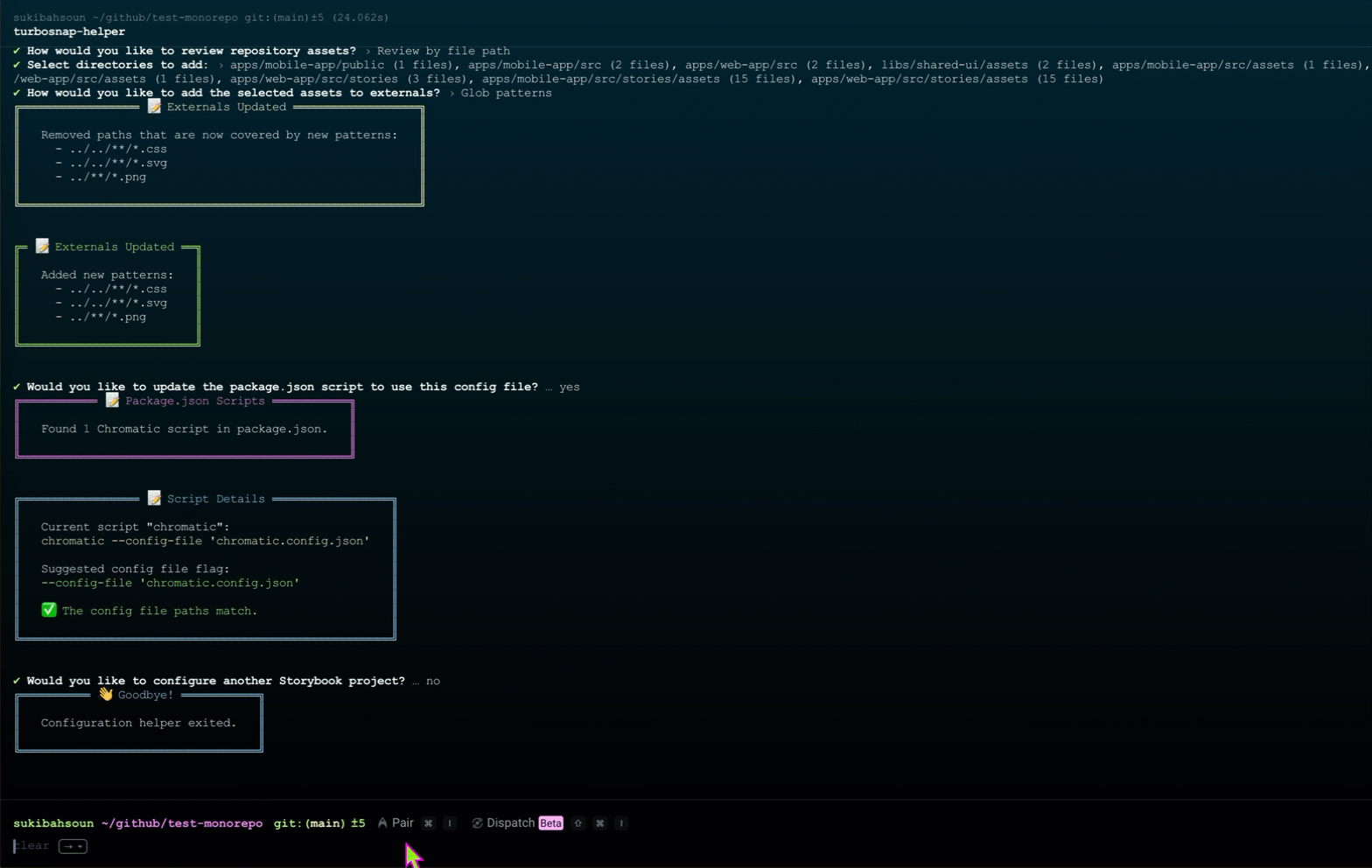 turbosnap-helper preview and analyze demo