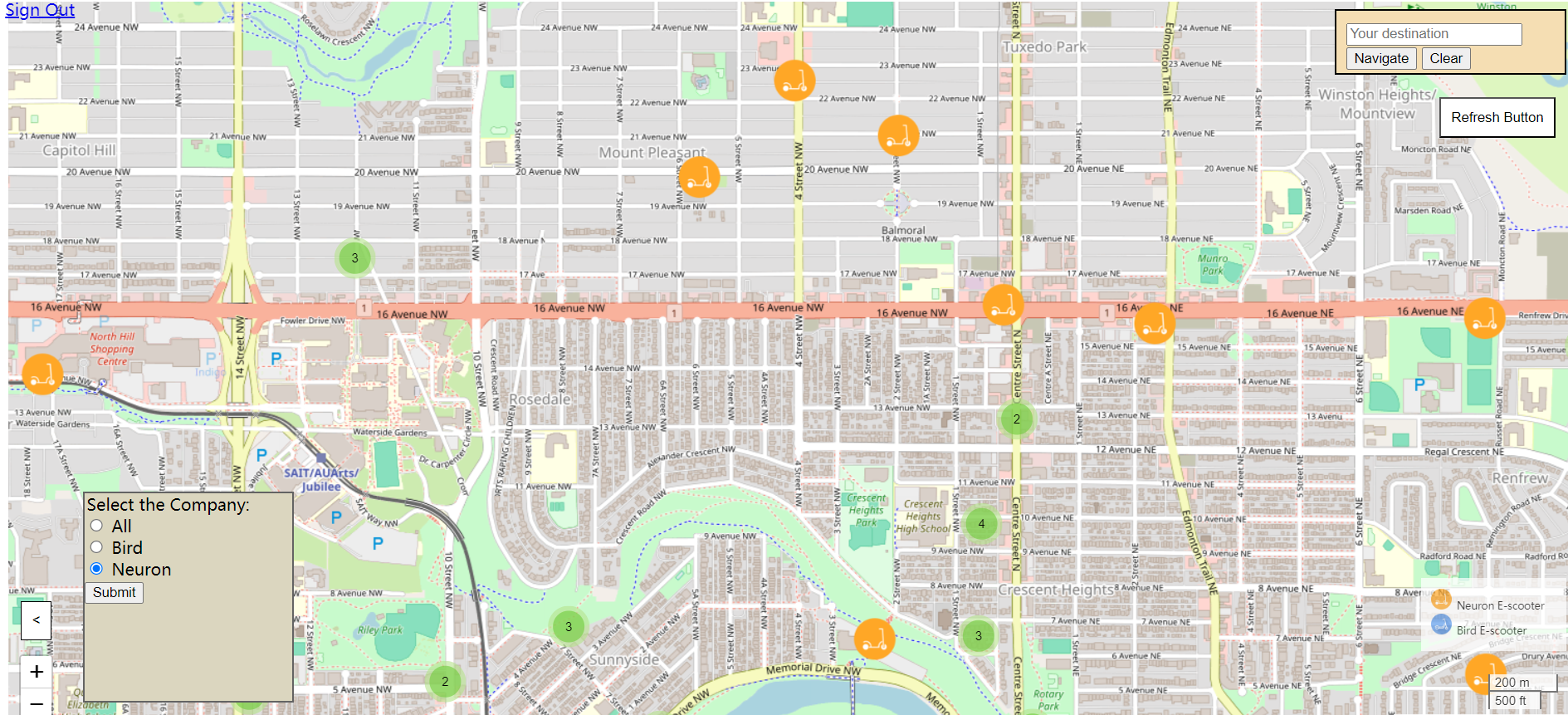 GitHub - chshxiao/Calgary-shared-bikes-escooter-map