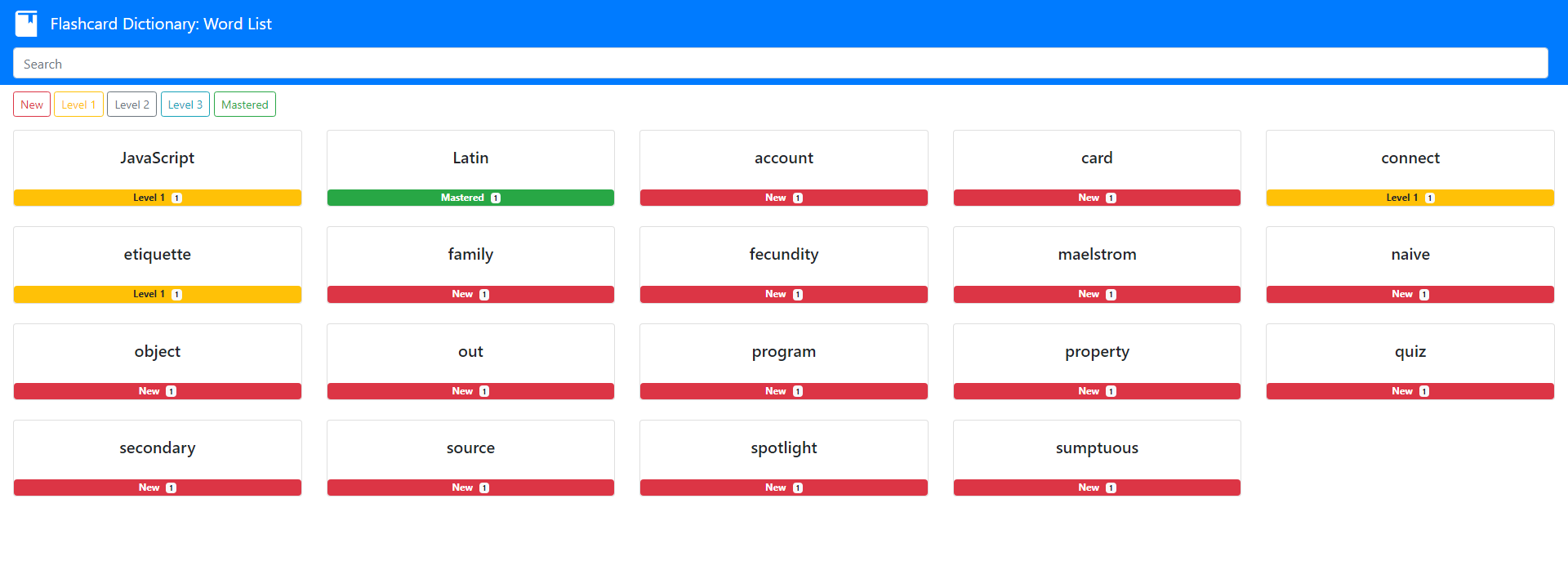 flashcard-dictionary