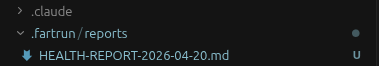 Health report output