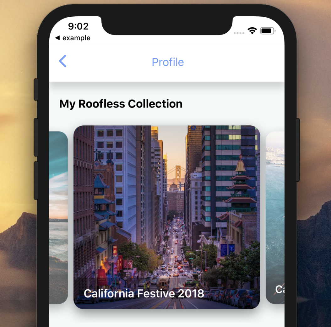 React Native Classic Header View