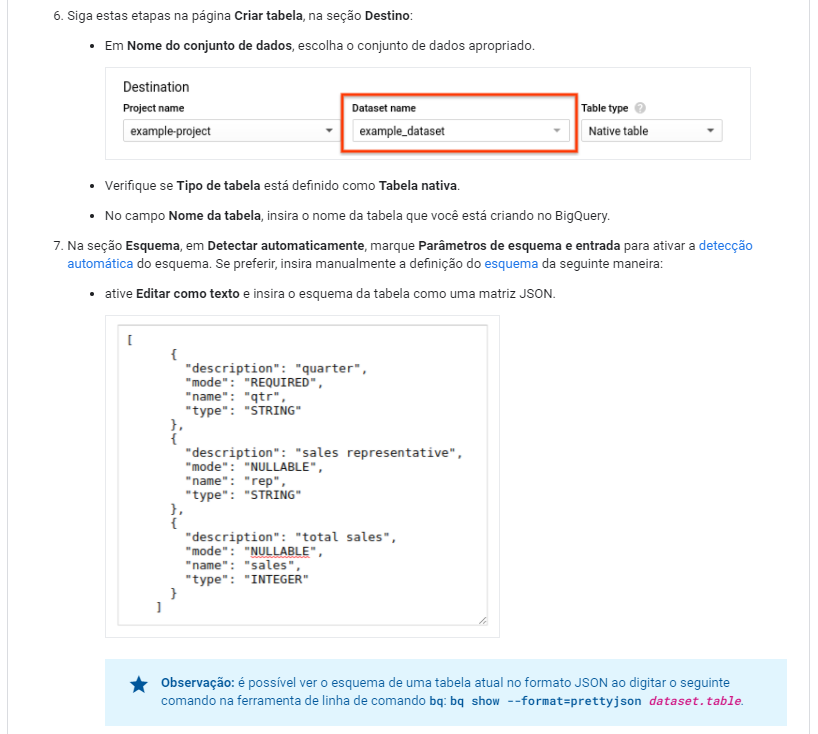 Como carregar dados CSV em um tabela2