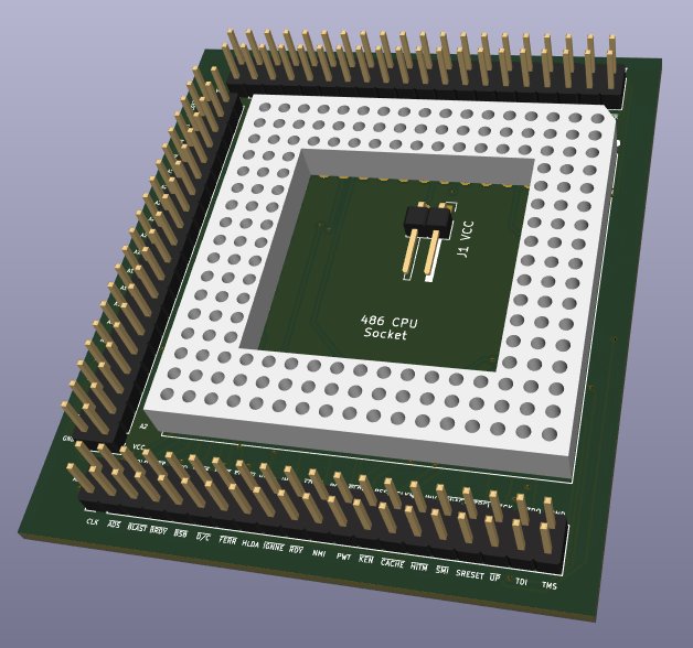 Kicad-486-CPU-interposer, from the project README