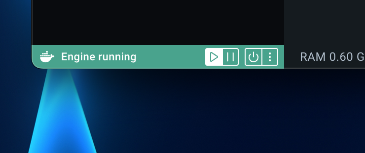 Docker engine is running