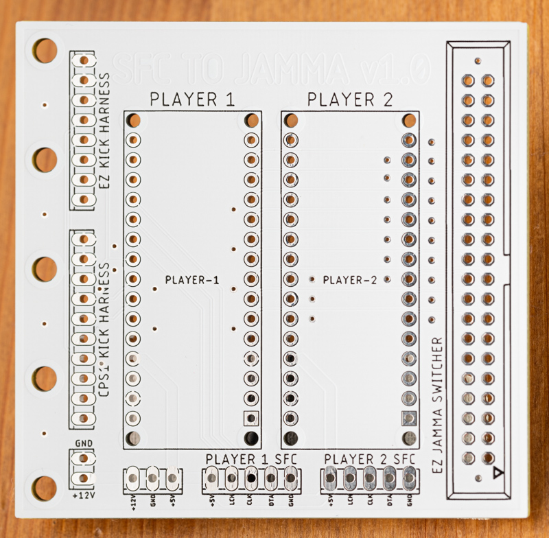 SFC to JAMMA PCB