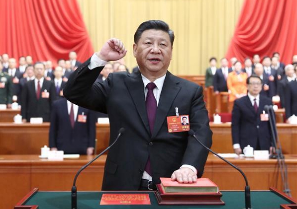 Xi raised fist
