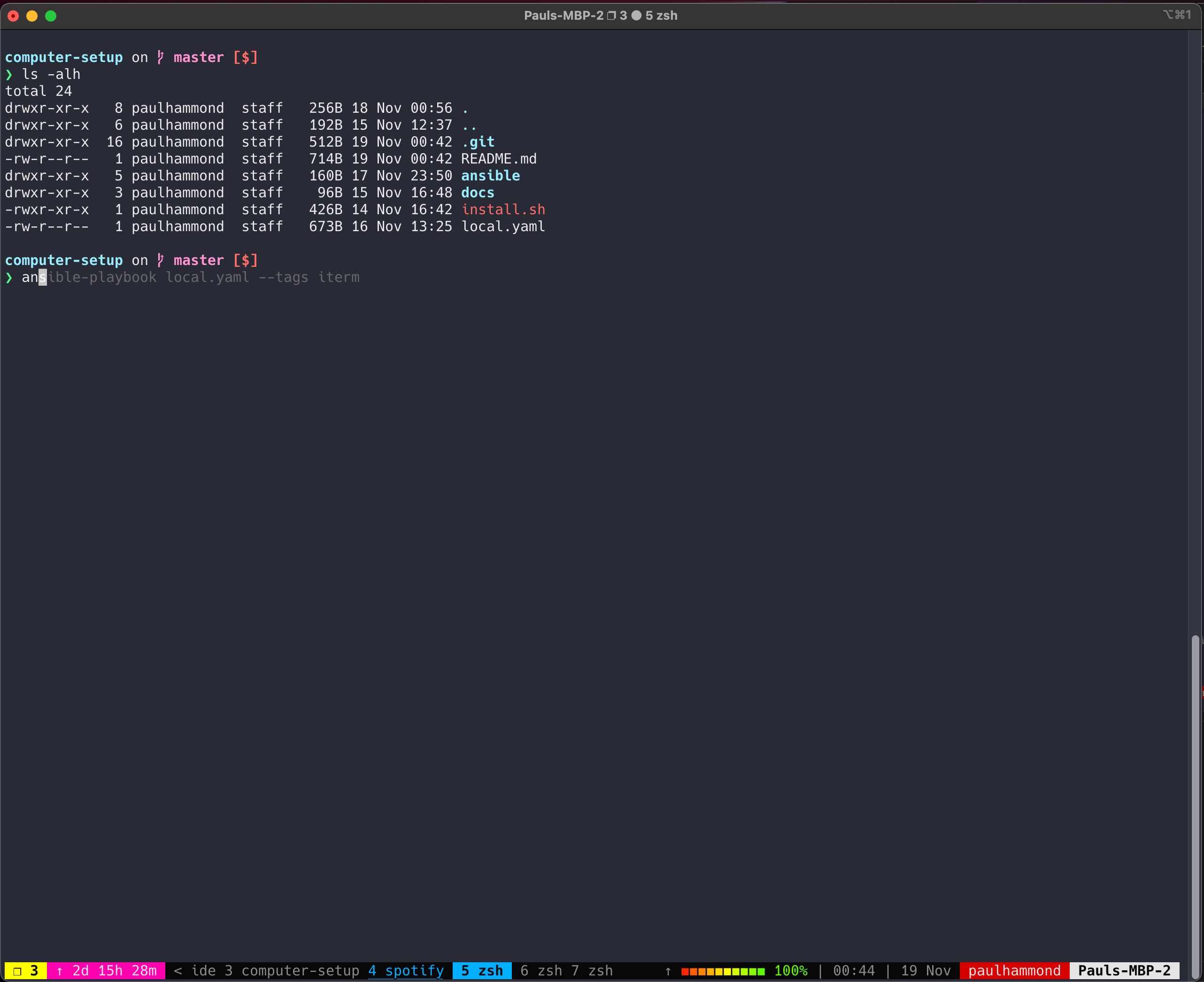 tmux theme