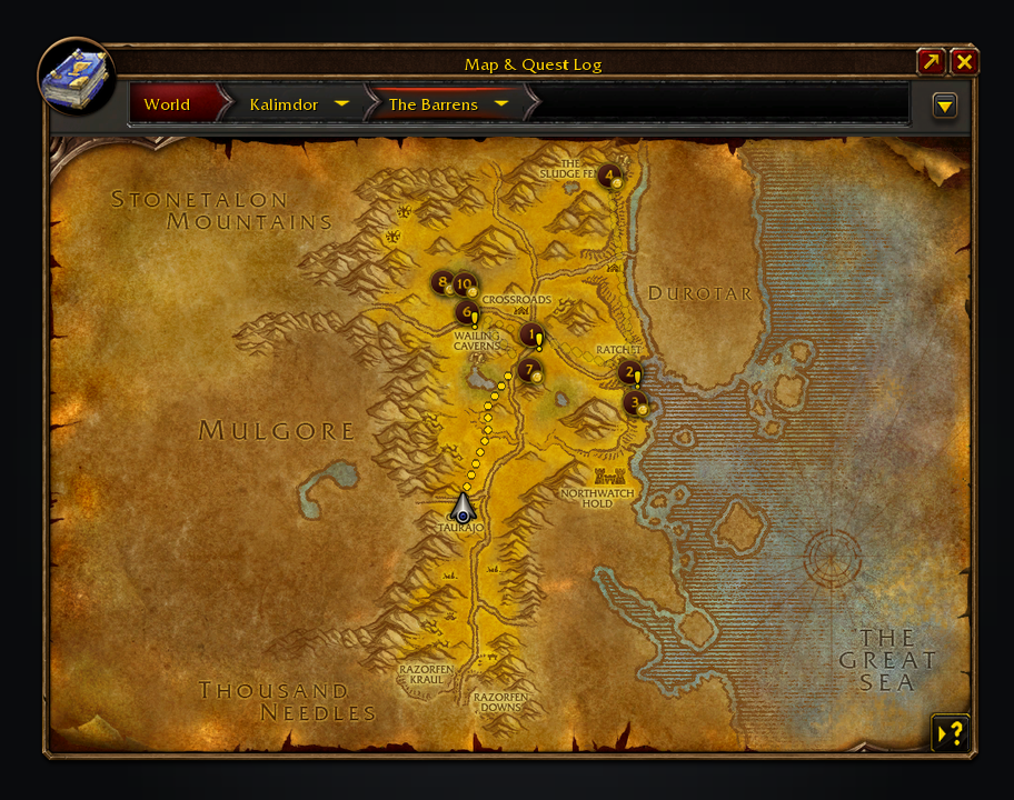 Shortest Path Forever's route to the first stop
