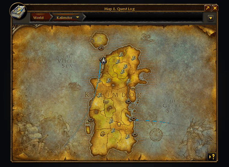 Eight-second demo of a route settling, the countdown and compass