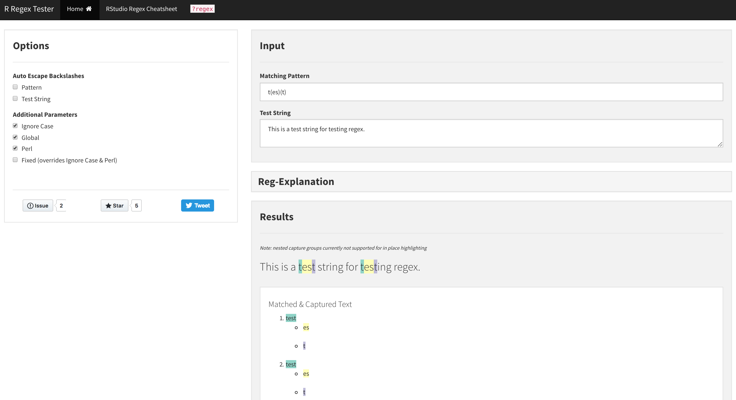 perl regex editor online