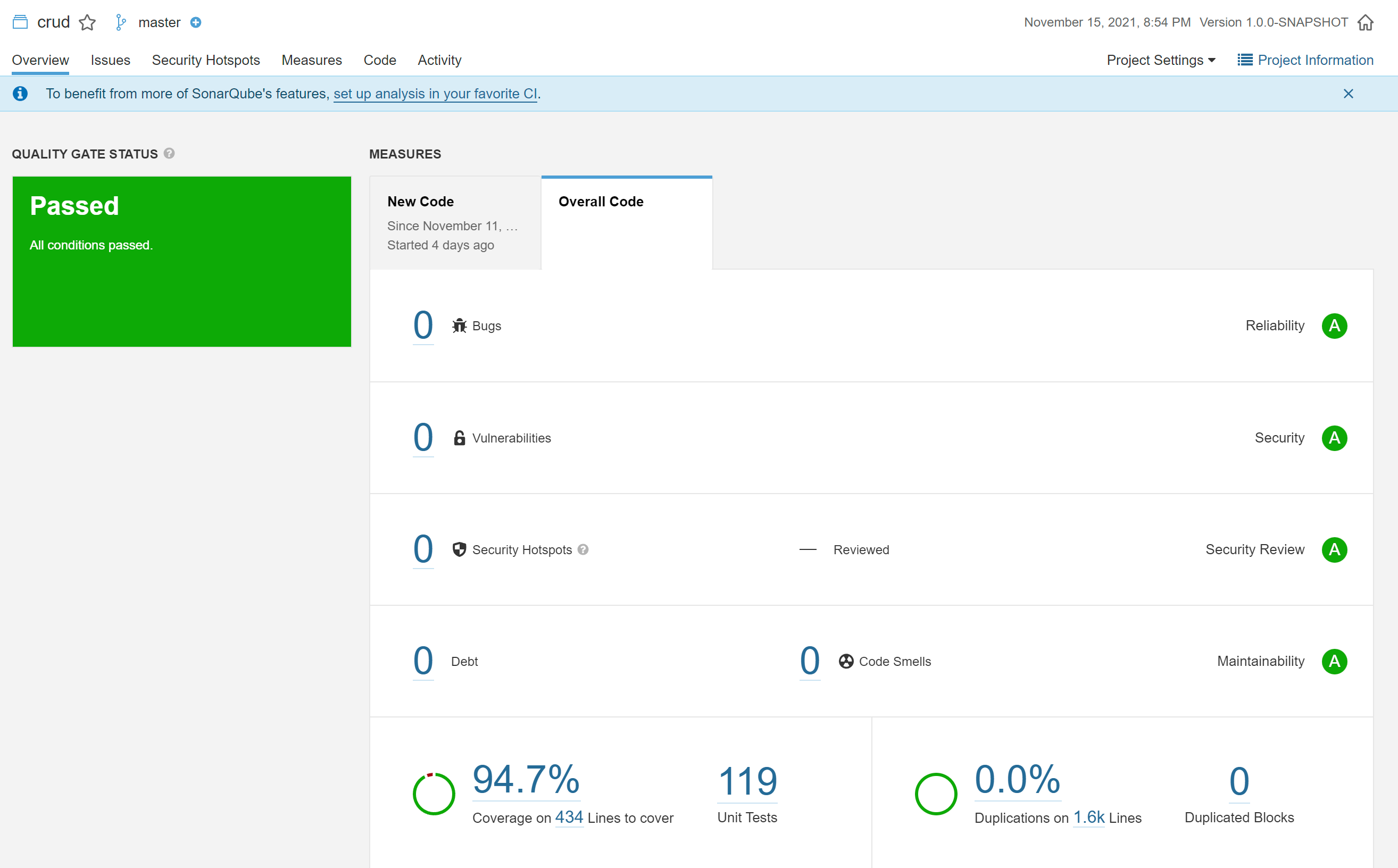 SonarQube Report