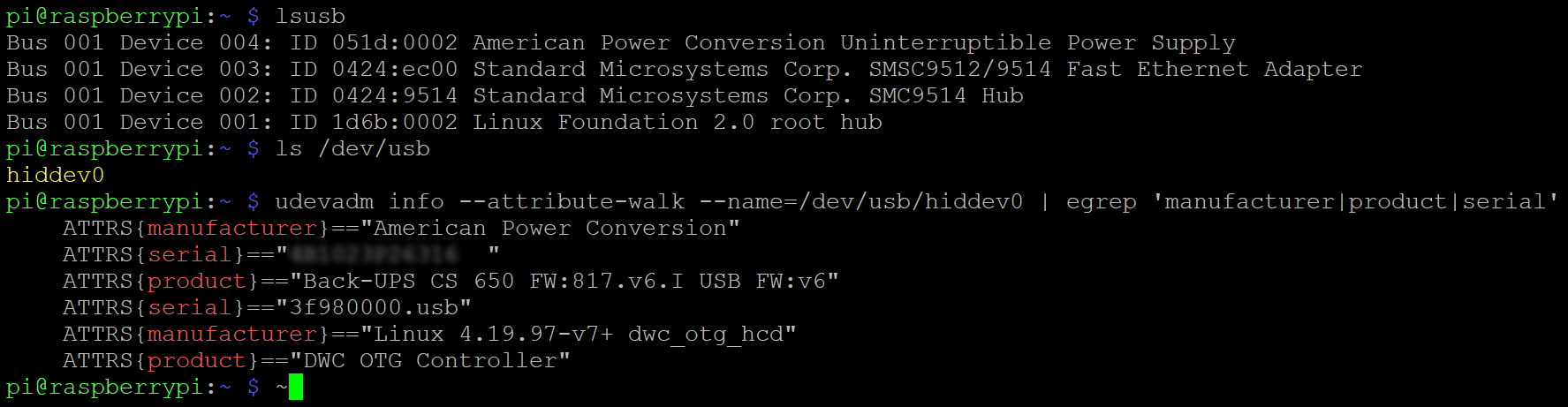 USB commands