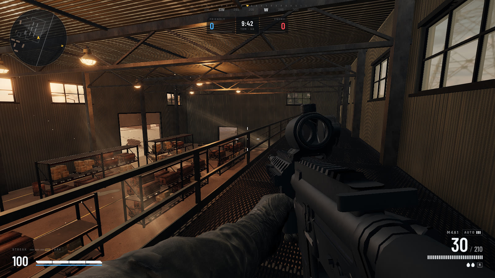 Warehouse catwalk
