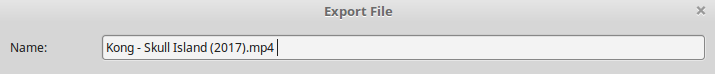 export name