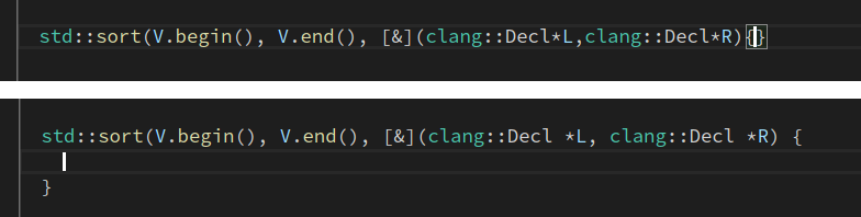 visual studio code format clang