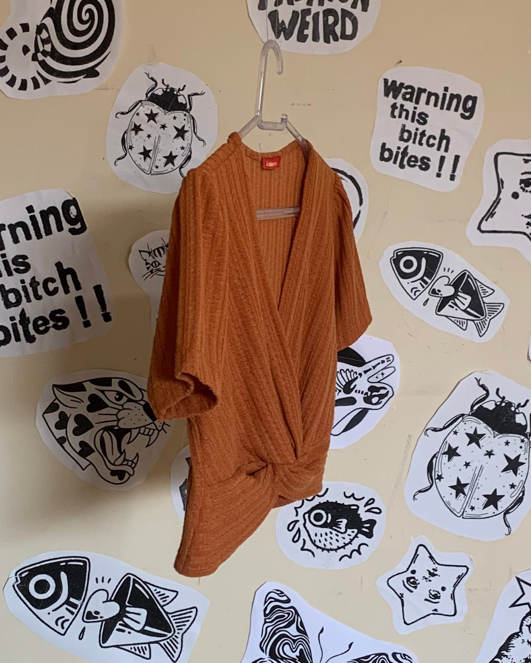 Camiseta Cropped Laranja
