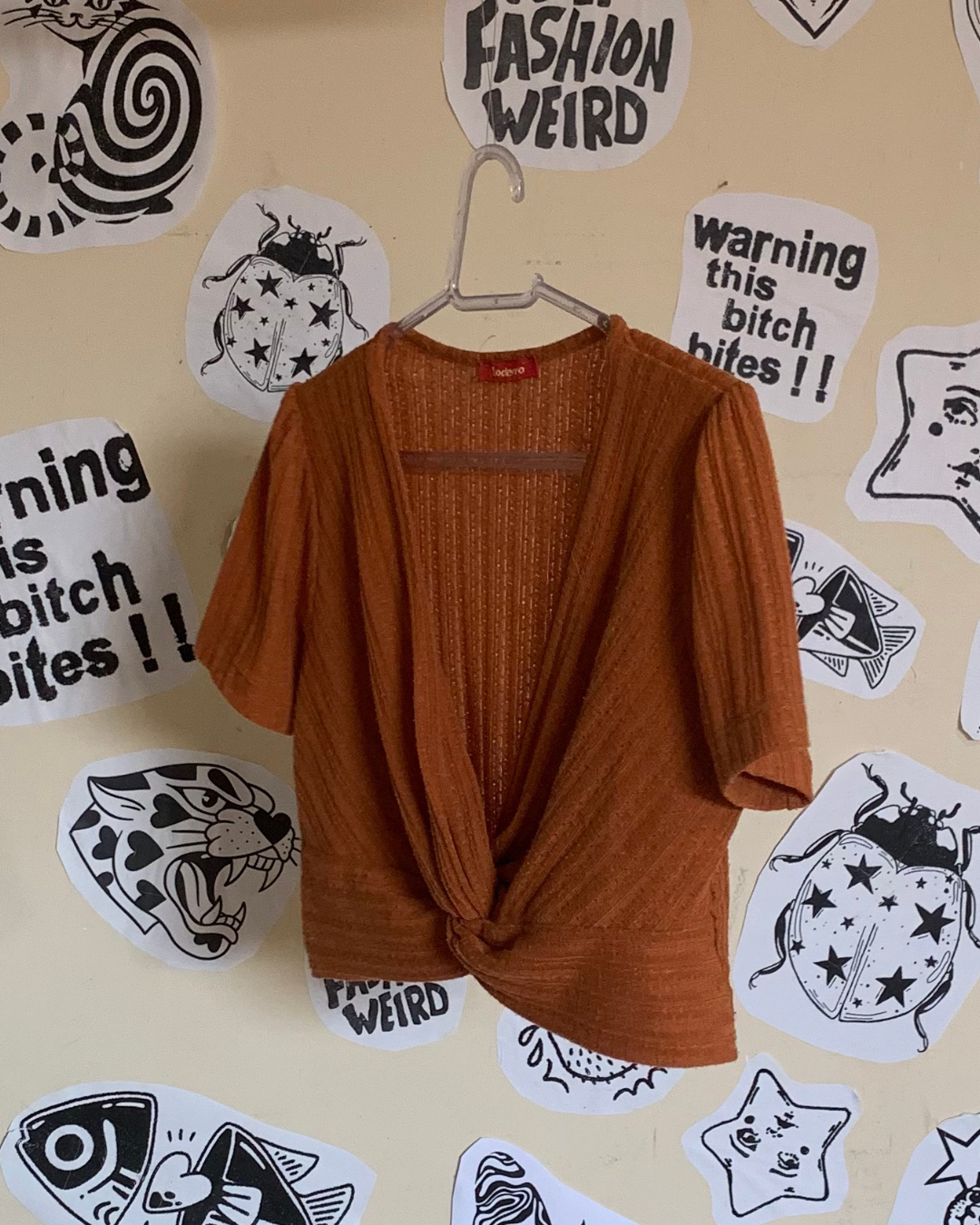Camiseta Cropped Laranja