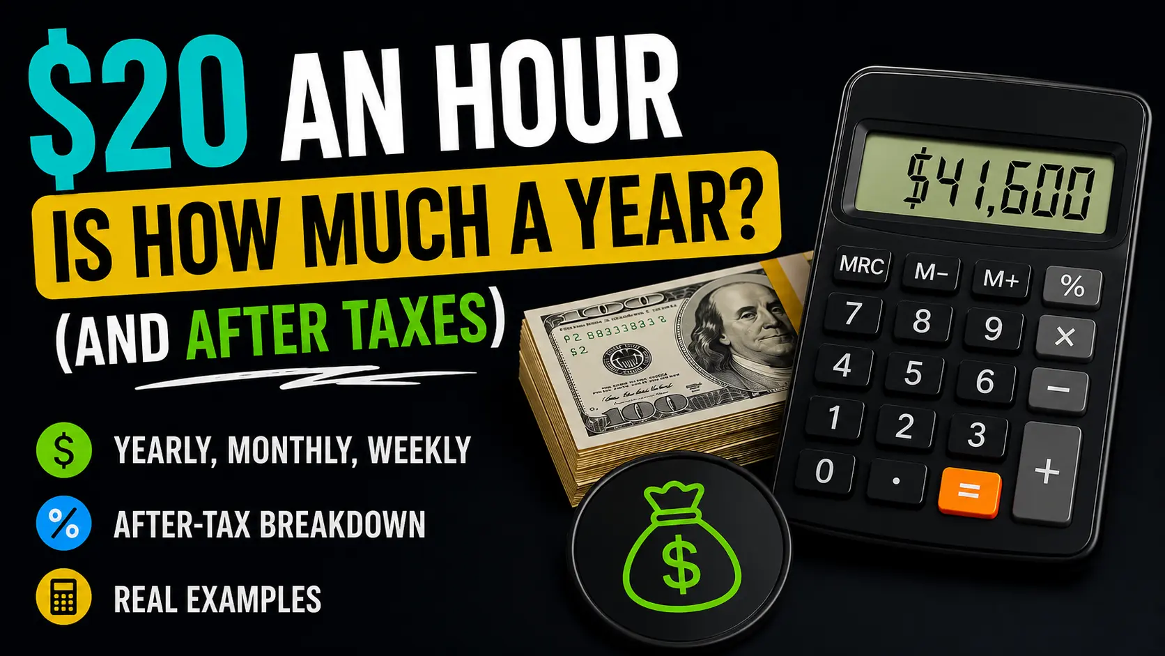 $20 an hour is how much in a year