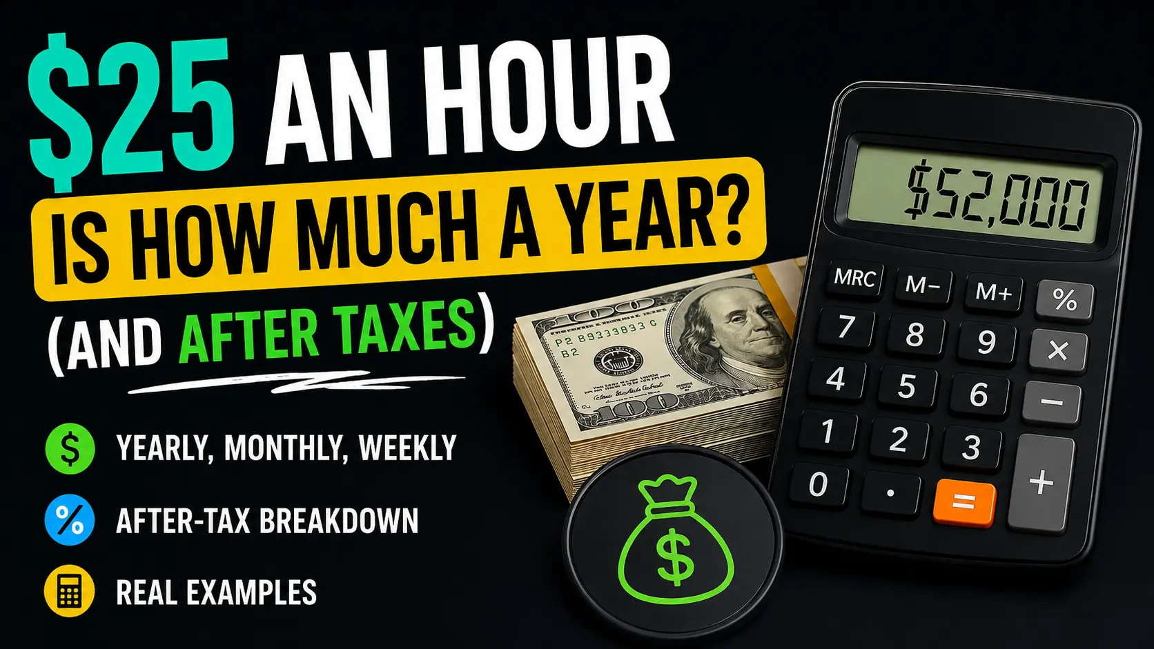 $25 an hour is how much in a year