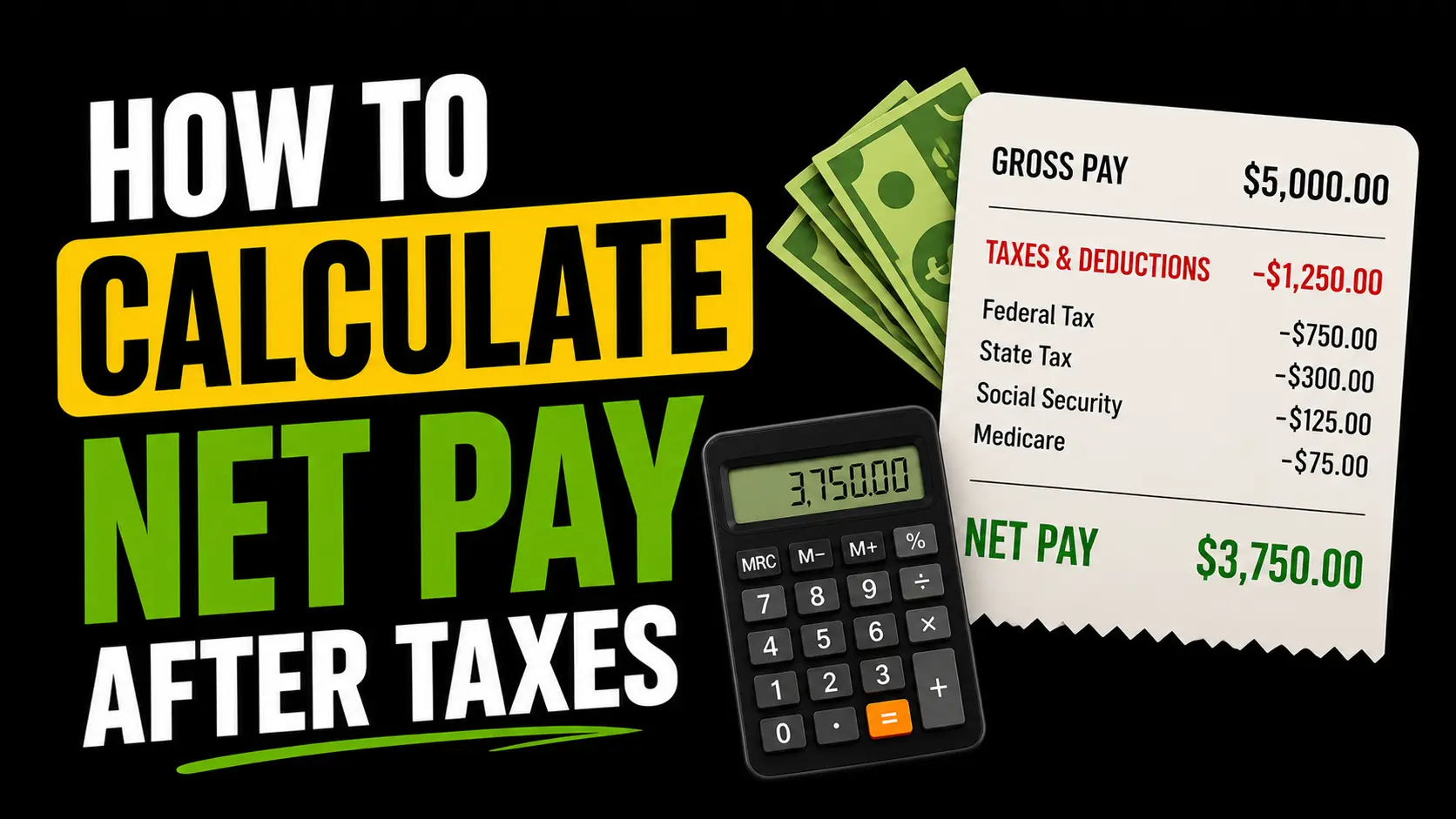 How to Calculate Net Pay After Taxes?