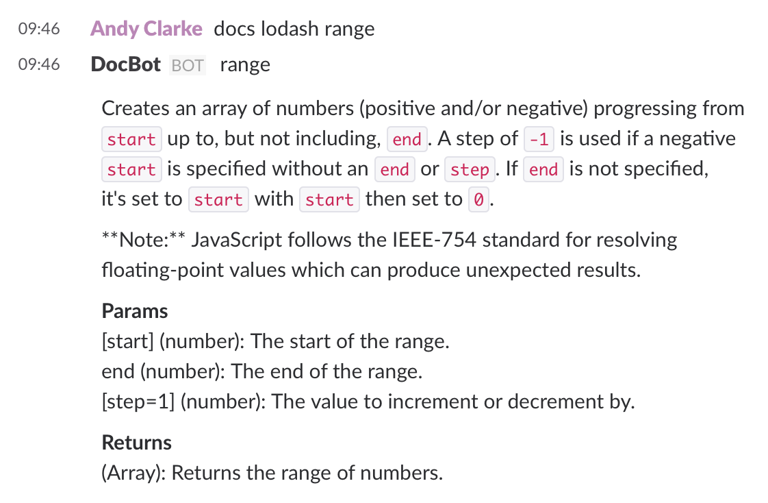 lodash range example