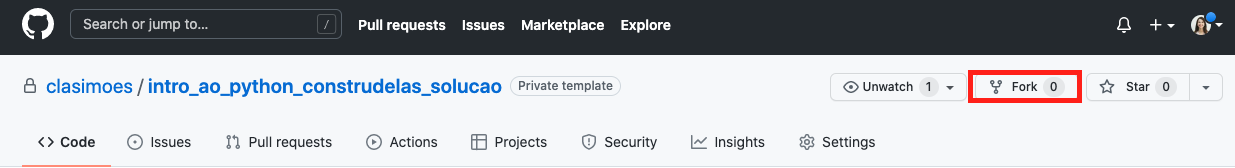 Como fazer um fork do repositório