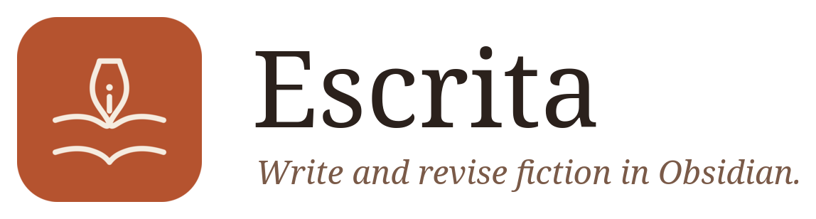 Escrita: write and revise fiction in Obsidian
