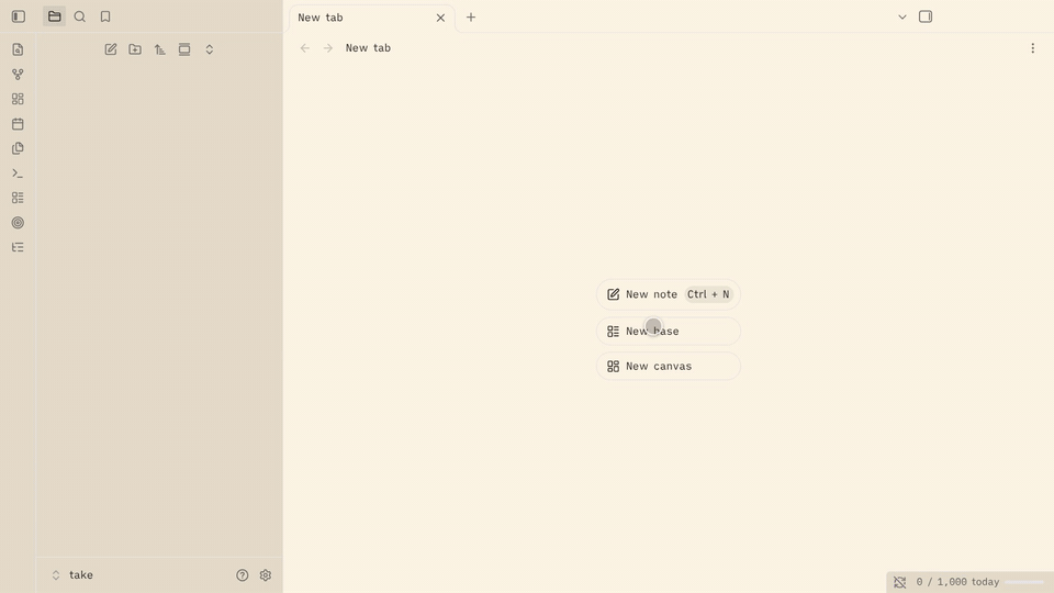 Escrita screenshot — The setup: pick what you write and a starting point, review every note, folder and setting it will create, then create them. It ends on the home note.