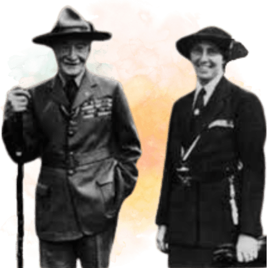 Lord Robert Baden-Powell y Lady Olave Baden-Powell