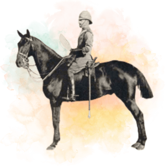 Robert Baden-Powell a caballo