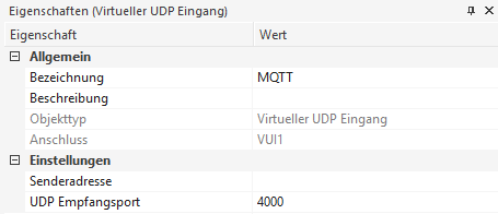 UDP Virtual Input